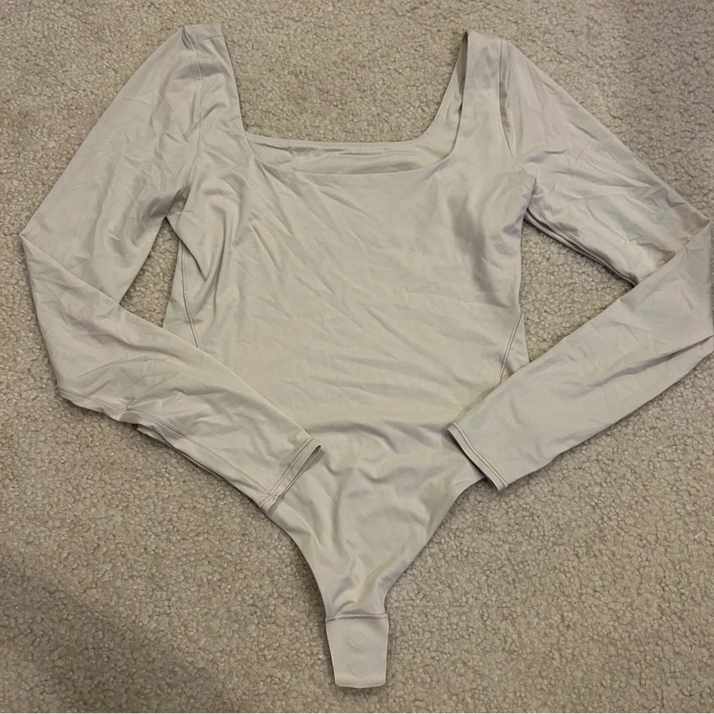 lululemon Wundermost Ultra-Soft Nulu Square-Neck Long-Sleeve Bodysuit